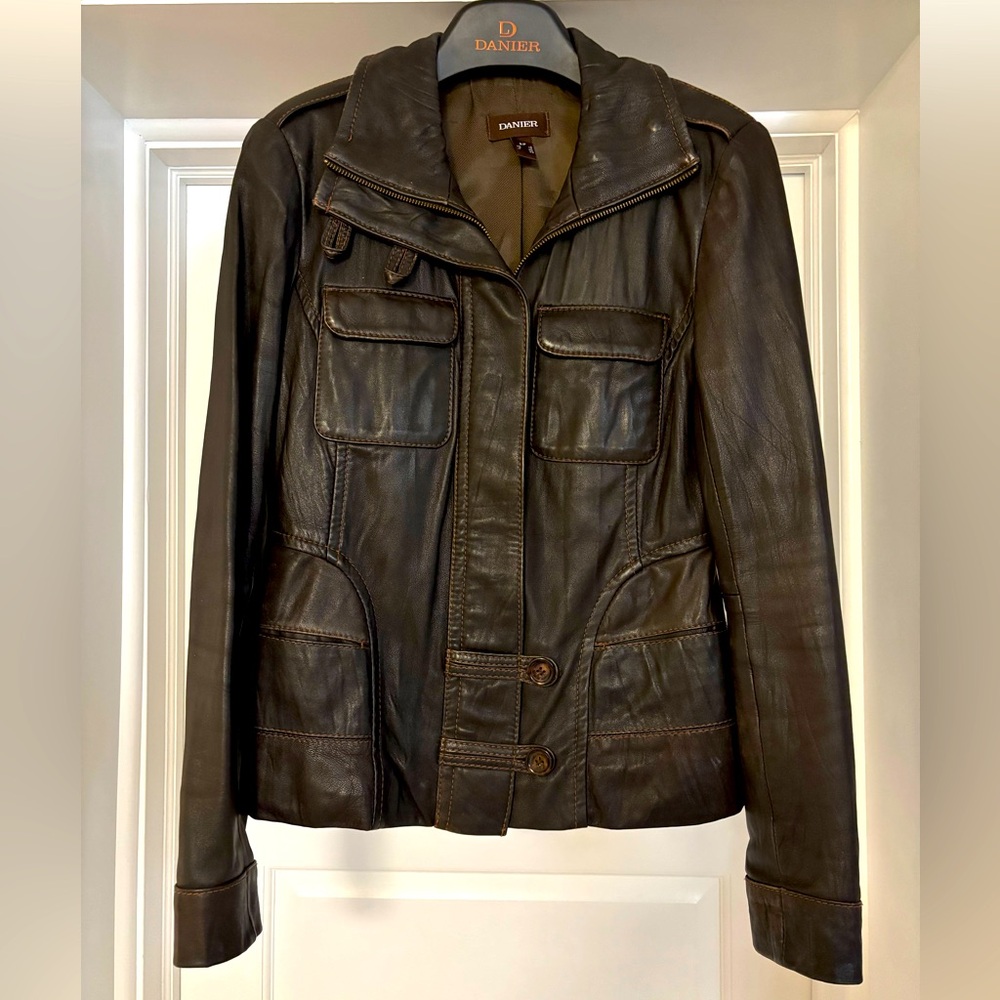 Danier | Brown Leather Jacket (M)